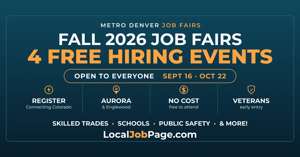 Fall 2026 Denver Job Fairs & Hiring Events: Your Complete Guide
